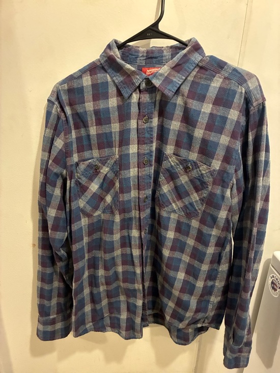 Arizona Jean Company Other - Arizona Jean Company Blue and Navy Plaid Button-Down Shirt